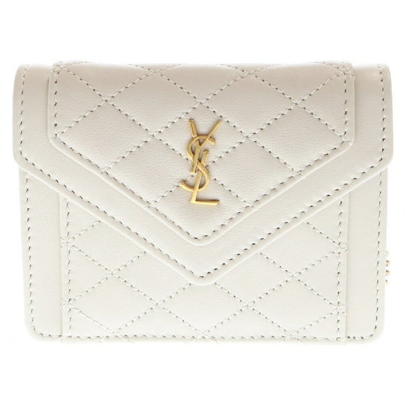 SAINT LAURENT PARIS Gayby Bag Chain Shoulder Bag Ivory White - Picture 1 of 5
